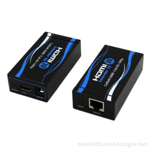 HDMI® Extenders, Over-single Cat5e/6 Cable, Support 3D, 60m
